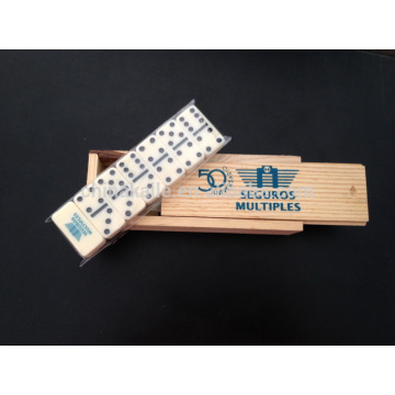 Mini Domino set in wooden box